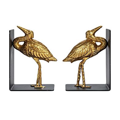 Storied Home 2-Piece Decorative Cast Iron Bird Bookend Set