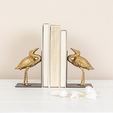 Storied Home 2-Piece Decorative Cast Iron Bird Bookend Set