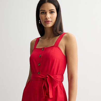 Women's Nine West Patch Pocket Romper