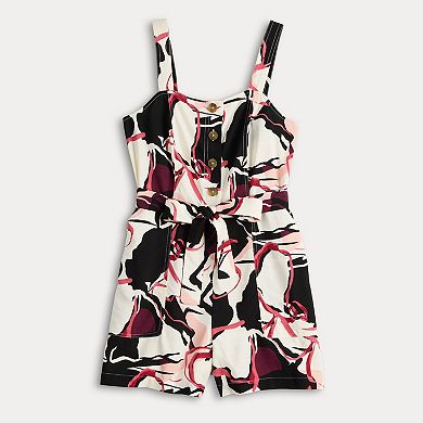 Women's Nine West Patch Pocket Romper