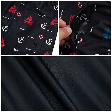 Boys' 4-18 Compression Lined Swim Trunks Upf 50+