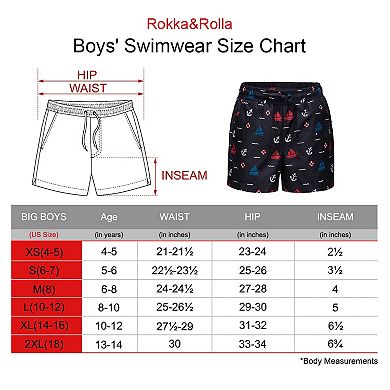 Boys' 4-18 Compression Lined Swim Trunks Upf 50+