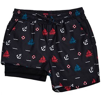 Boys' 4-18 Compression Lined Swim Trunks Upf 50+