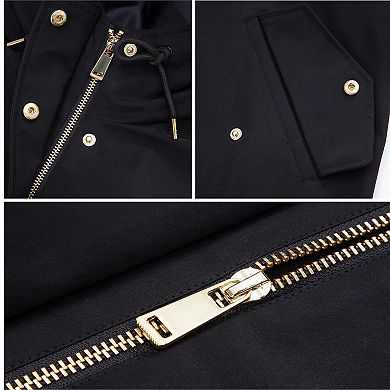 Women's Rokka&Rolla Full Zip Jacket Hooded Windbreaker