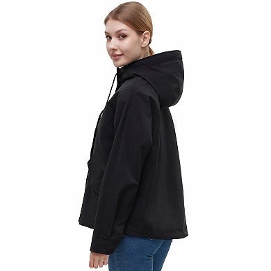 Women's Rokka&Rolla Full Zip Jacket Hooded Windbreaker