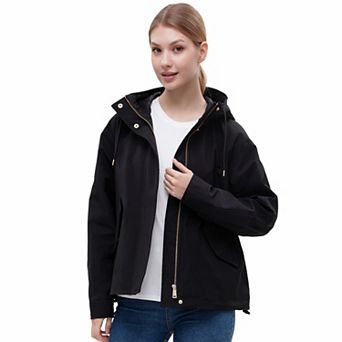 Women's Rokka&Rolla Full Zip Jacket Hooded Windbreaker