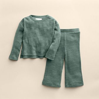 Girls 4-12 Little Co. by Lauren Conrad 2 pc Relaxed Top & Wide Leg Pants Set
