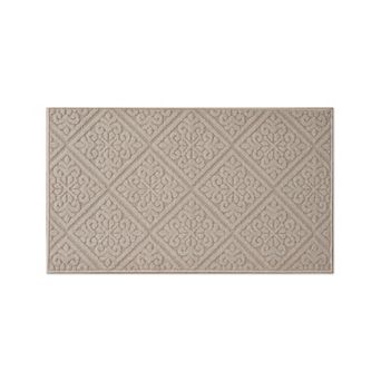 Laura Ashley Austell Solid Hi-Low Tufted Washable Skid-Resistant Runner Rug