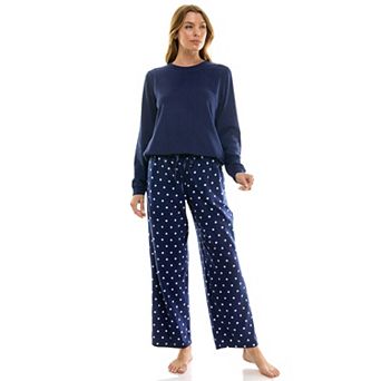 Women's Long Croft & Barrow® Pajama Top & Pajama Bottoms Set