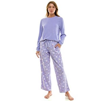 Women's Long Croft & Barrow® Pajama Top & Pajama Bottoms Set