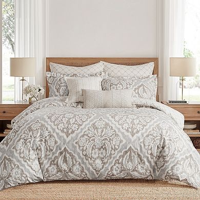 Levtex Home Becker Taupe Duvet Cover Set