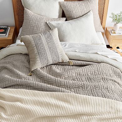 Levtex Home Reede Muslin Cream Comforter Set