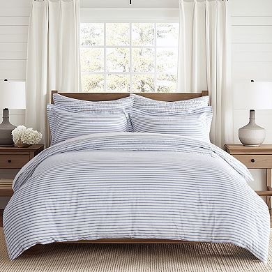 Levtex Home Tobago Stripe Blue Duvet Cover Set