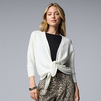 Women's Simply Vera Vera Wang Luxe Cashmere Blend 4-Way Cardigan