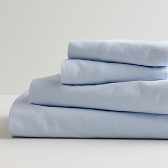 Cuddl Duds® Heavyweight Cotton Flannel Sheet Set with Pillowcases