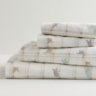 Cuddl Duds® Cotton Flannel Sheet Set with Pillowcases