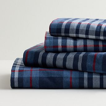 Cuddl Duds® Cotton Flannel Sheet Set with Pillowcases