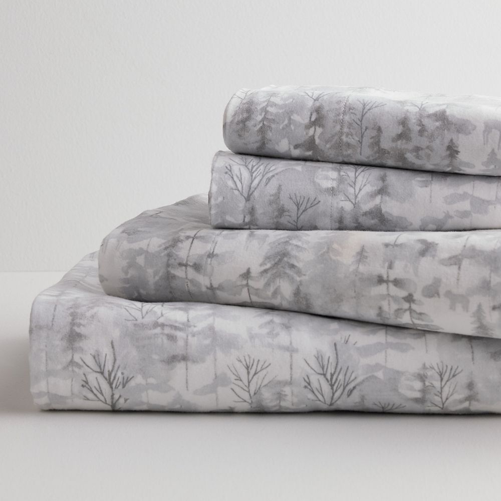 Cuddl Duds® Cotton Flannel Sheet Set with Pillowcases
