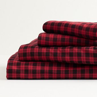 Cuddl Duds® Cotton Flannel Sheet Set with Pillowcases