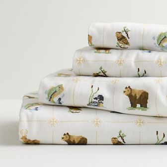 Cuddl Duds® Cotton Flannel Sheet Set with Pillowcases