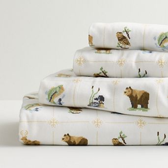 Cuddl Duds® Heavyweight Cotton Flannel Sheet Set with Pillowcases