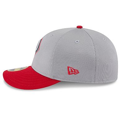 Men's New Era Gray/Red Chicago White Sox 2025 Batting Practice Low Profile 59FIFTY Fitted Hat