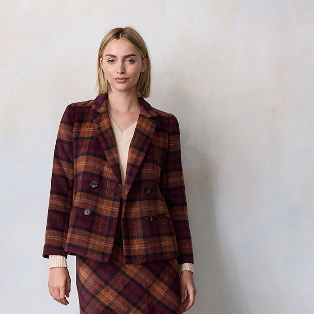 Petite LC Lauren Conrad Double Breasted Blazer