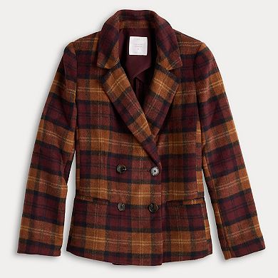 Petite LC Lauren Conrad Double Breasted Blazer