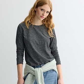 Petite Sonoma Goods For Life® Everyday Long Sleeve Crew Tee