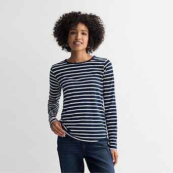 Petite Sonoma Goods For Life® Everyday Long Sleeve Crew Tee