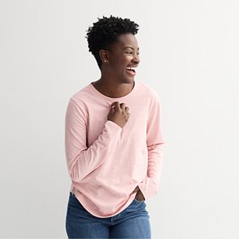 Petite Sonoma Goods For Life® Everyday Long Sleeve Crew Tee