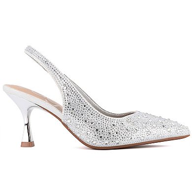 sugar Dazzy Women's Closed Toe Dress Pumps