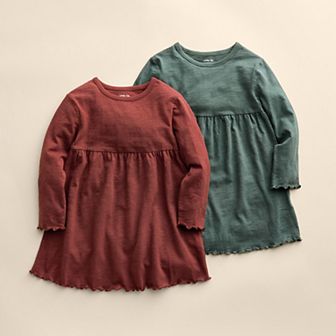 Baby & Toddler Girl Little Co. by Lauren Conrad 2-Pack Long Sleeve Dress Set