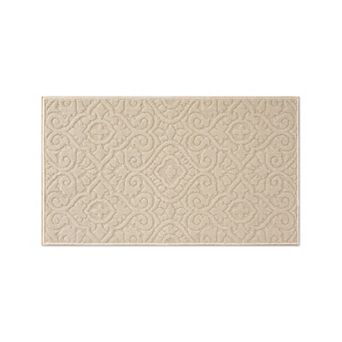 Laura Ashley Feya Solid Hi-Low Tufted Washable Skid-Resistant Runner Rug