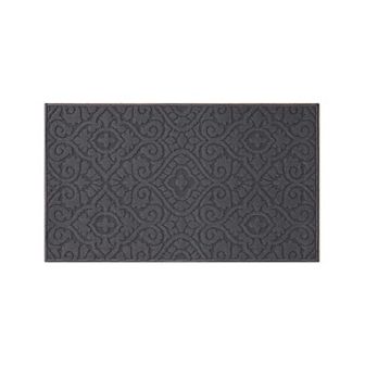 Laura Ashley Feya Solid Hi-Low Tufted Washable Skid-Resistant Runner Rug