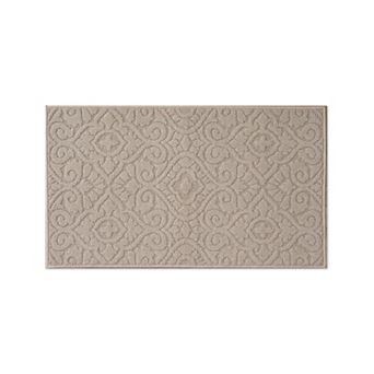 Laura Ashley Feya Solid Hi-Low Tufted Washable Skid-Resistant Runner Rug