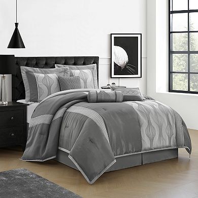 Nanshing Kath 7-Piece Jacquard Comforter Set