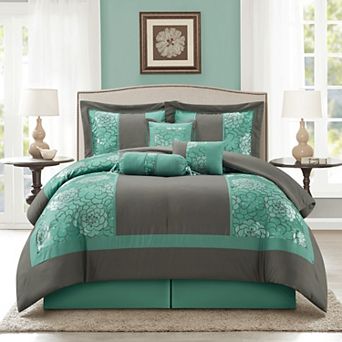 Nanshing Sibyl 7 pc Floral Comforter Set