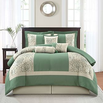 Nanshing Sibyl 7 pc Floral Comforter Set