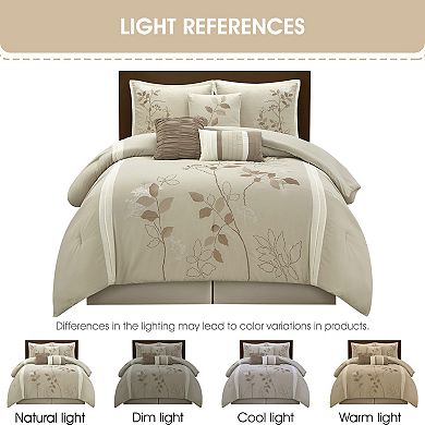 Nanshing Anissa 7-Piece Floral Comforter Set