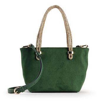 LC Lauren Conrad Rhinestone Handle Crossbody Bag