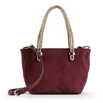 LC Lauren Conrad Rhinestone Handle Crossbody Bag