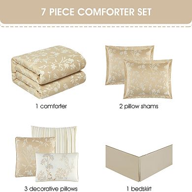 Nanshing Bruno 7-Piece Floral Comforter Set