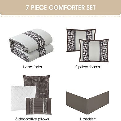 Nanshing Fiyero 7-Piece Geometric Comforter Set