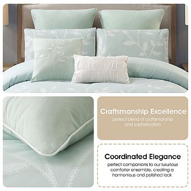 Nanshing Siona 8-Piece Leaves Comforter Set