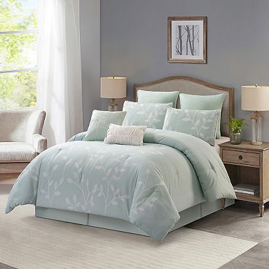 Nanshing Siona 8-Piece Leaves Comforter Set