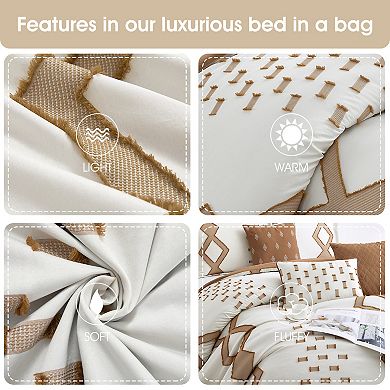 Nanshing Pantissa 7-Piece Clip Geometric Comforter Set