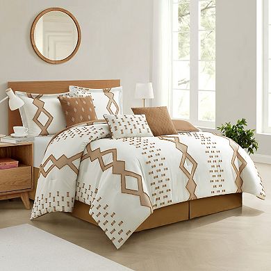Nanshing Pantissa 7-Piece Clip Geometric Comforter Set
