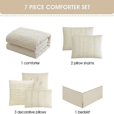 Nanshing Amalthea 7-Piece Leaves Comforter Set