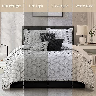 Nanshing Apatite 7-Piece Geometric Comforter Set